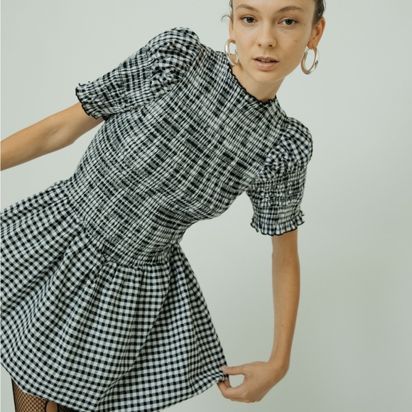 Aprés Studio Gingham Bubble Dress - Picture 2 of 4